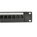 Panneau de raccordement cat5e 24 ports de haute qualité non blindé